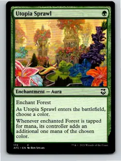 Magic the Gathering Utopia Sprawl Adventures in Forgotten Realms Commander MTG - Image 1