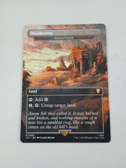 MTG English Weathertop - Deserted Temple Extended Art Magic The Gathering NM - Image 1