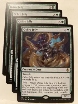 x4 MTG Ochre Jelly Adventures in the Forgotten Realms 196/281 Regular Rare NM - Image 1