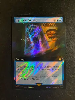 MTG - NM - Traverse Eternity - SURGE FOIL Extended Art - Dr. Who - Image 1