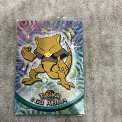 Pokemon Topps TV Animation Edition 1999 Black Logo #63 Abra - Image 1