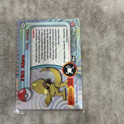 Pokemon Topps TV Animation Edition 1999 Black Logo #63 Abra - Image 2