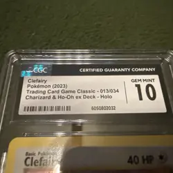 Clefairy Holo CGC 10 - Gem Mint Foil 013/034 - Pokemon TCG Classic 2023 CLC - Image 2