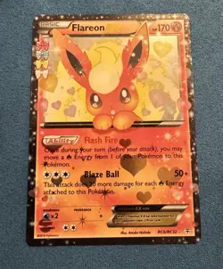 Flareon EX - RC6/RC32 - Pokemon Generations Radiant Collection Card LP - Image 1