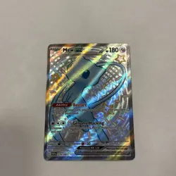 Mew ex 216/091 Shiny Ultra Rare Holo Paldean Fates Pokemon TCG - Image 1