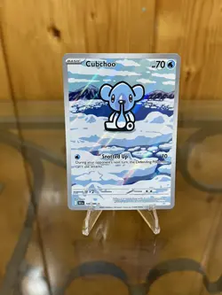 Pokemon TCG Cubchoo Illustration Rare Card 109/086 Black Bolt - Image 1