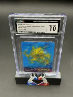 Pokemon Abra Kadabra Alakazam Advanced Action Card 2004 Lenticular Panini CGC 10 - Image 3