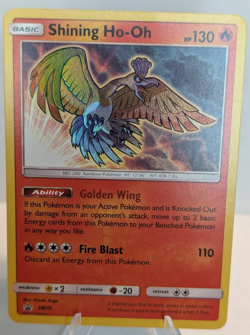 Pokemon TCG Shining Ho-Oh SM70 Holo Black Star Promo LP - Image 1