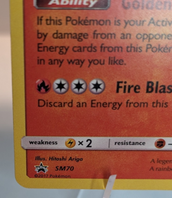 Pokemon TCG Shining Ho-Oh SM70 Holo Black Star Promo LP - Image 5