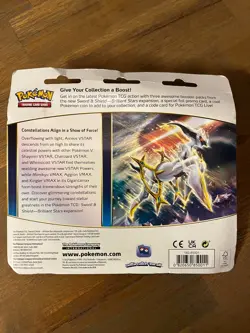 Pokemon SWSH09 Brilliant Stars 3 Pack Blister - Glaceon Promo - Factory Sealed - Image 3