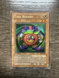 yu gi oh time wizard 1st edition mrd-065 card - Image 1