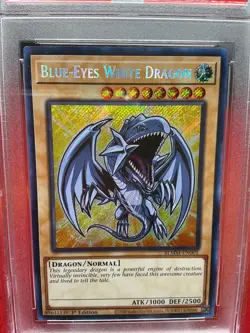 Blue-Eyes White Dragon BLMM-EN001 Yugioh Battles of Legend Monster Mayhem PSA 10 - Image 2
