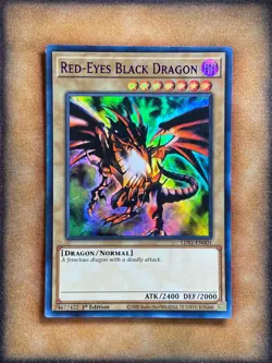 Yugioh Red-Eyes Black Dragon LDS1-EN001 Ultra Rare 1st Ed PURPLE NM - Image 1
