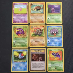Pokemon Fossil Unlimited 9 Card Lot WOTC - LP/MP - Image 1