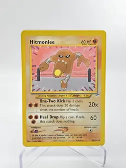 Hitmonlee 42/105 Neo Destiny WOTC Vintage Pokemon Card Non Holo Unlimited [MP] - Image 1