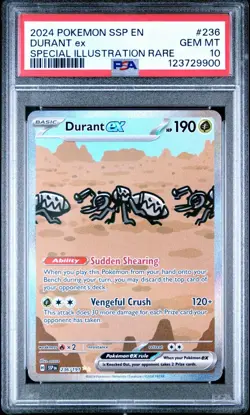 PSA 10 Durant ex 236/191 SIR Surging Sparks SSP Pokemon Card - Image 1