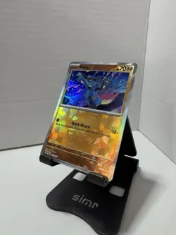 Pokemon TCG Prismatic Evolutions Riolu Card 050/131 Master Ball Reverse Holo - Image 1
