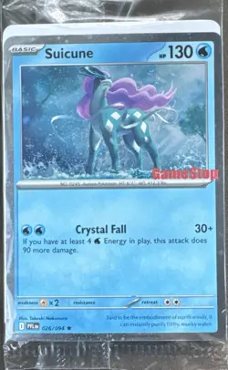 Pokemon Phantasmal Flames Suicune GameStop Exclusive Promo Card 026/094 SEALED! - Image 1