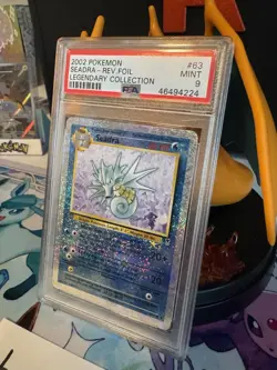 Pokemon TCG Seadra 63/110 Legendary Collection Reverse Holo Card PSA 9 Mint - Image 4
