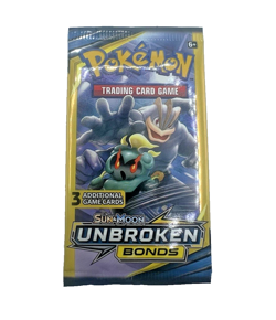 Pokemon Card - Unbroken Bonds - Sun & Moon - 3 Card Booster Pack - Image 1