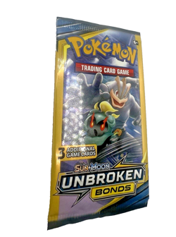 Pokemon Card - Unbroken Bonds - Sun & Moon - 3 Card Booster Pack - Image 2