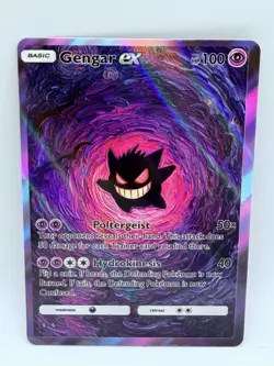 Pokemon Gengar Darkness Special #9 Doujin Kawaii Holo Illustration Art Card - Image 1