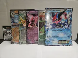 Pokemon JUMBO CARD LOT - Ash Greninja Victini Mewtwo Zacian Lucario - Image 1