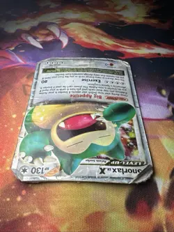 Pokemon TCG Snorlax LV.X Rising Rivals Holo Card 111/111 Snorlax LV.X **DAMAGED* - Image 4