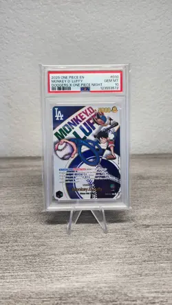 PSA 10 One Piece Los Angeles Dodgers Monkey D. Luffy Promo Card - Image 1