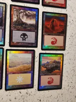 Lot Of 16 FOIL Basic Lands Land MTG Magic LP Rare Swap Plains Island Mountain - Image 2