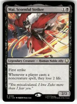 Mai, Scornful Striker 109 NM MTG Avatar: The Last Airbender Magic - Image 1