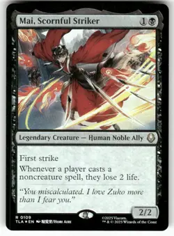 Mai, Scornful Striker 109 NM Foil MTG Avatar: The Last Airbender Magic - Image 1