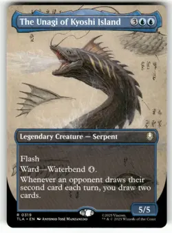 The Unagi of Kyoshi Island Borderless 319 NM MTG TLA Magic - Image 1