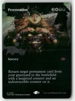 Perennation (Borderless) 368 Foil NM MTG Tarkir: Dragonstorm Magic - Image 1