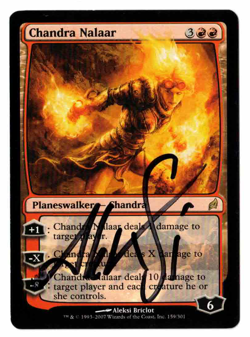 Chandra Nalaar Lorwyn signed by artist Aleksi Briclot! - Image 1