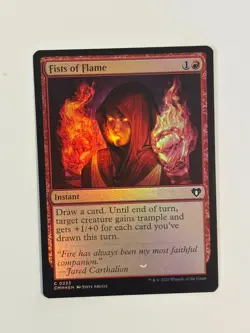 Fists of Flame Commander Masters FOIL Magic the Gathering MTG - Image 1