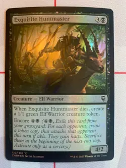 MTG 1x FOIL Exquisite Huntmaster Commander Legends Magic the Gathering x1 NM - Image 1