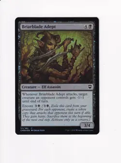 2020 MTG MAGIC THE GATHERING COMMANDER LEGENDS CMR FOIL BRIARBLADE ADEPT - Image 1