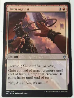 Turn Against - Battle for Zendikar - Magic the Gathering MTG Nice! - Image 1