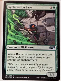 Reclamation Sage - Magic 2015 Core Set M15 - Magic the Gathering MTG Nice! - Image 1