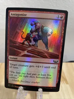 MTG Antagonize FOIL #100/281 Streets of New Capenna Common SNC NM/M - Image 1