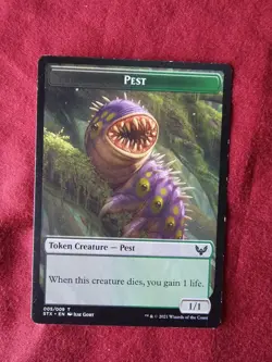 Pest Token (005) Strixhaven: School of Mages STX MTG Magic - Image 1