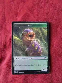 Pest Token (005) Strixhaven: School of Mages STX MTG Magic - Image 3