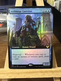 MTG *Archmage Emeritus Extended Art Foil X1* (NM) Strixhaven Magic the Gathering - Image 1