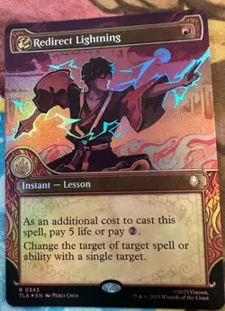 Redirect Lightning (Showcase) Avatar: The Last Airbender Foil - Image 1