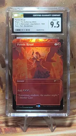 MTG Pyretic Ritual #1064 Foil Borderless Secret Lair Drop Series CGC 9.5 Mint+ - Image 1