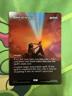x1 Force of Negation - Foil - Borderless M MTG Avatar: The Last Airbender: Etern - Image 1
