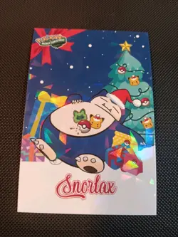 Pokemon 2024 Card Database Christmas Set Snorlax 2 Cracked Holo Peru US Seller - Image 1