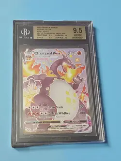 Pokemon Charizard VMAX SV107/SV122 Shiny Vault Shining Fates Beckett 9.5 🔥🔥👀 - Image 1