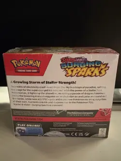 POKEMON SURGING SPARKS Booster Box Scarlet & Violet New Factory Sealed 36 Packs - Image 2